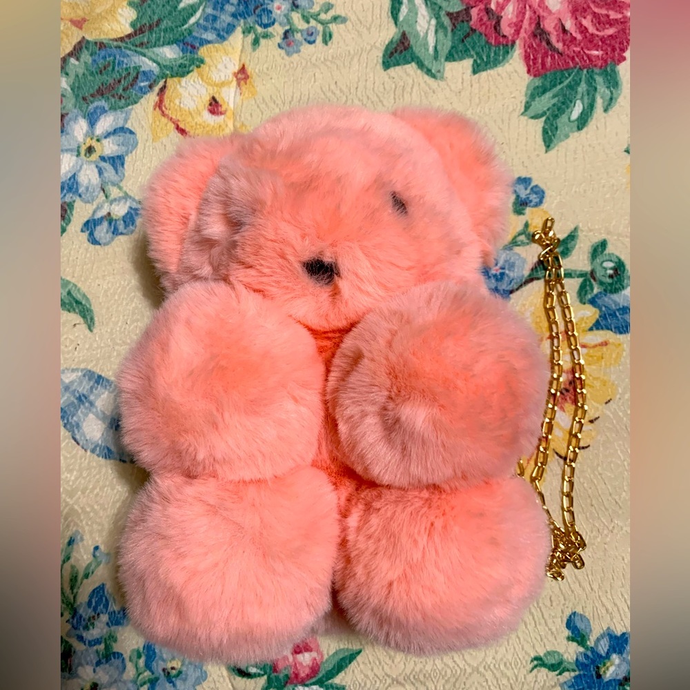 PINK TEDDY BEAR PURSE